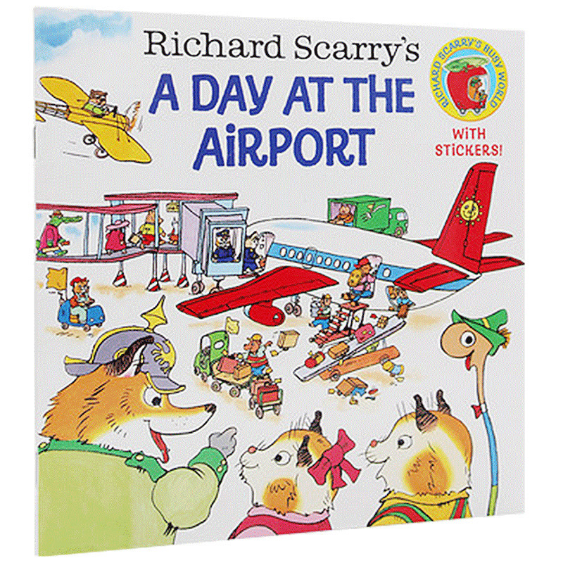 飞机场的一天 英文原版绘本 Richard Scarry’s 斯凯瑞金色童书