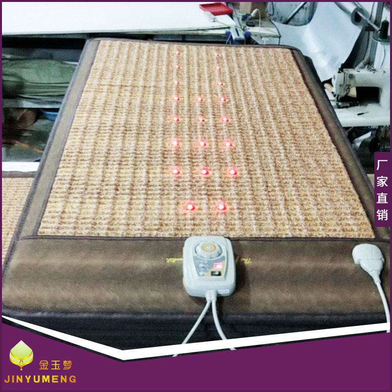 金梦玉石汗蒸垫家用20灯光子负离子床垫 硅胶温热理疗垫
