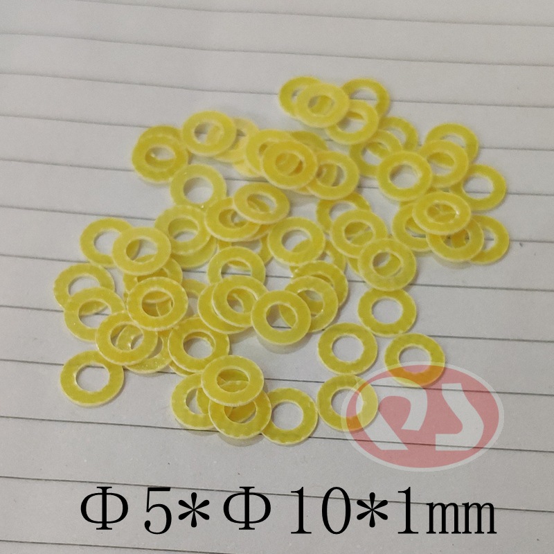 现货微型电机配件 绝缘 环氧垫片M5*10*1mm介子 玻仟平垫 介子