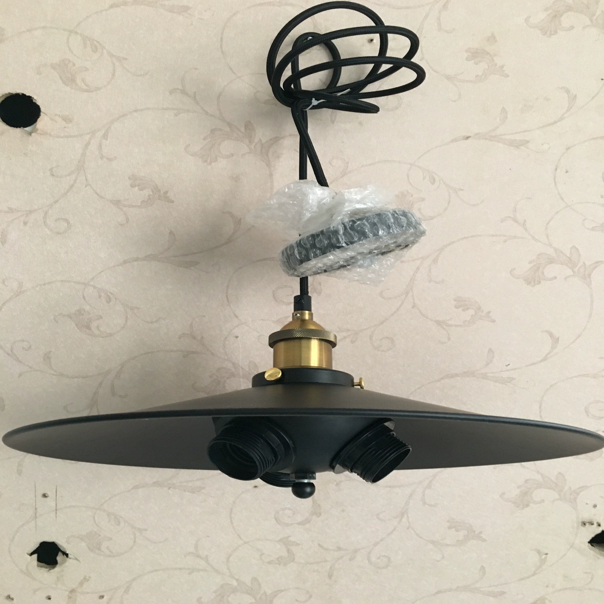 Starry sky for living room, creative retro lights, copper socket, ceiling lamp, DIY
