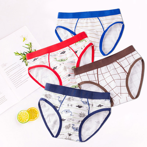 Children's underwear men's type a triangle medium and large children's cotton cartoon baby boy underwear boy shorts foreign trade wholesale