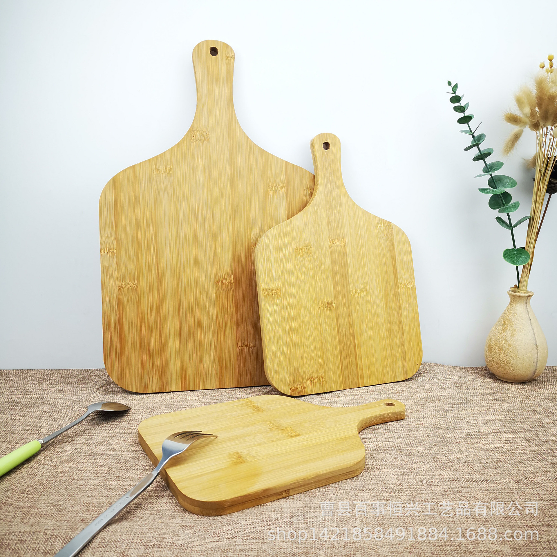 Manufactor Direct selling Bamboo rectangle Dinner plate Restaurant originality Pizza Pan Size pattern customized