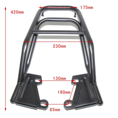 Boutique suitable for little monkey M3 little monster rear shelf big doll motorcycle rear tail msx luggage rack armrest (Motorcycle frame) - iron-138kgpiece