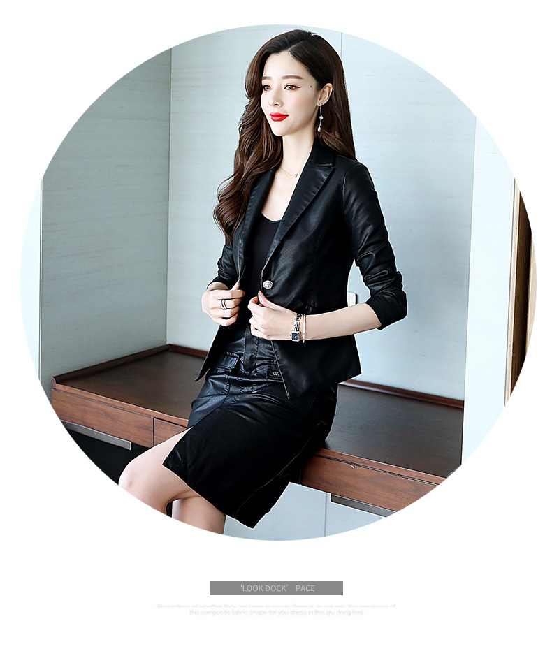 Veste cuir femme en PU - Ref 3333426 Image 21
