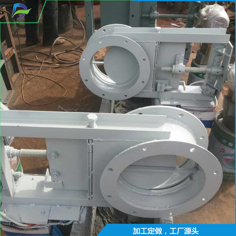 浙江厂家订做法兰连接气动插板阀 不锈钢插板阀 批发手动插板阀