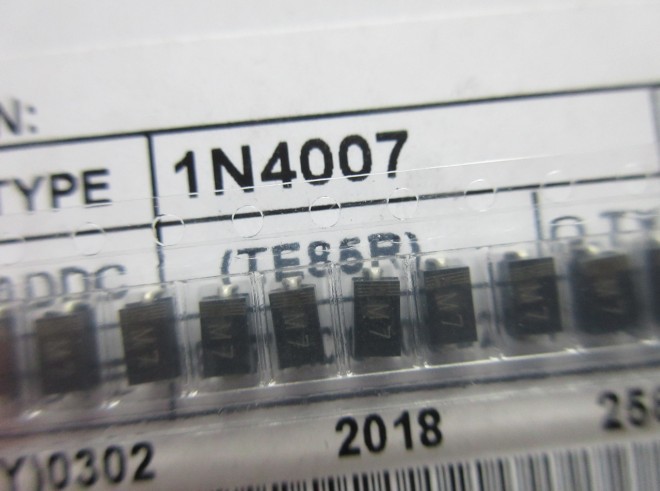 M7 4*2.5MM整流二极管1A1000V SMA贴片1N4007 50个=1.42
