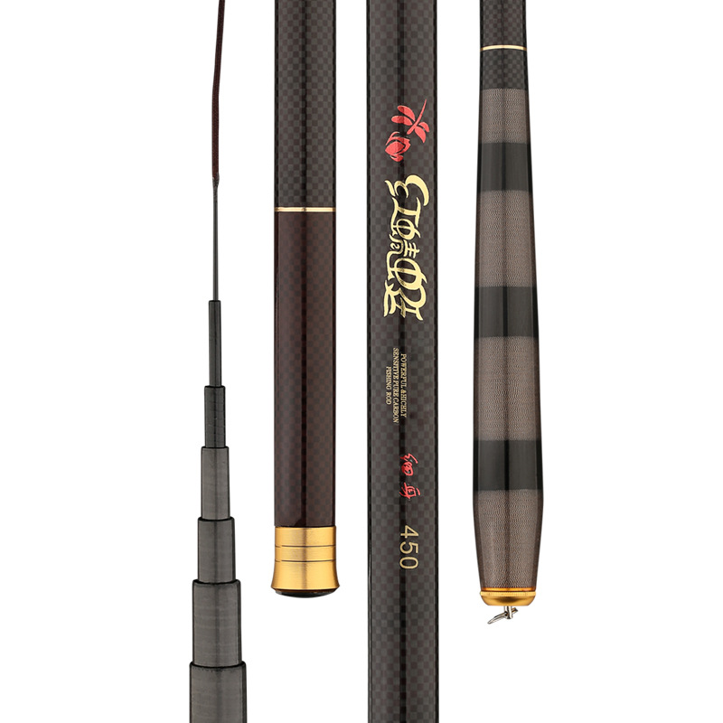 Sale Hand pole carbon Streams pole Ultralight 2.7/3.6/3.9 Short Day Fishing rod Hand lever fishing gear wholesale