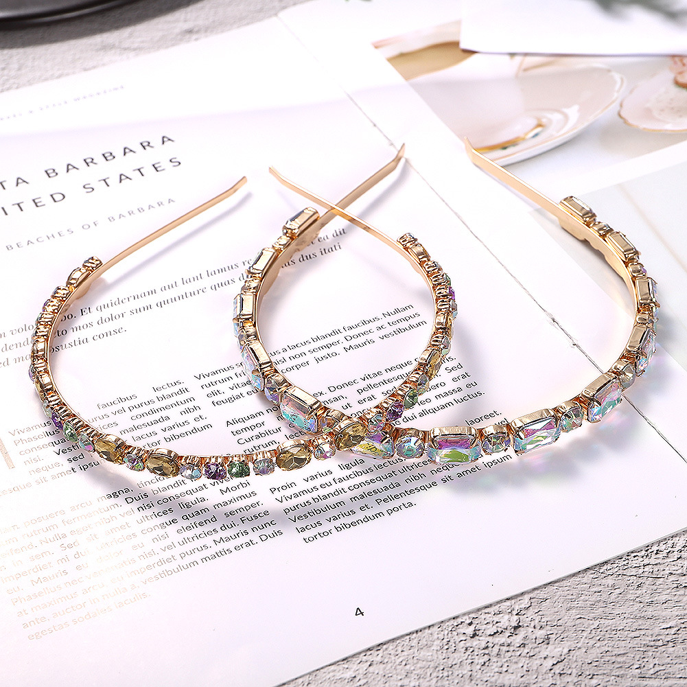 New Alloy Simple Diamond Hair Hoop Wholesales Fahion display picture 8