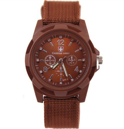 Wholesale alloy nylon braided military watch luminous Swiss quartz watch fashion brand men's watch men's sports watch