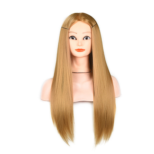 Wig model head, hair braiding practice head, teaching head model, hairdressing hair cutting and styling teaching wig head model