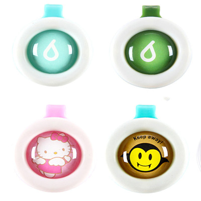 儿童液体驱蚊扣卡通精油驱蚊礼品手表宝宝户外驱蚊扣手环批发H