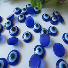 精美树脂饰品配件戒指托贴片蓝色眼睛片diy儿童玩具饰品配件批发