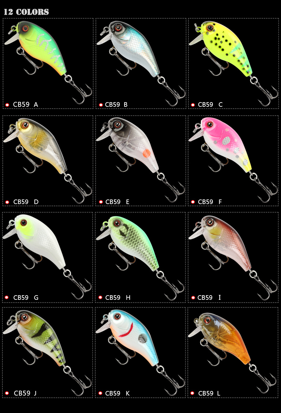 Shallow Diving Wake Bait 38mm 4.6g hard baits bass trout Fresh Water Fishing Lure