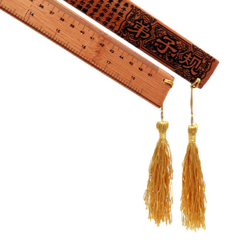 Old bamboo laser engraving with ruler scale and ruler mixed crafts student souvenirs craft gifts wholesale