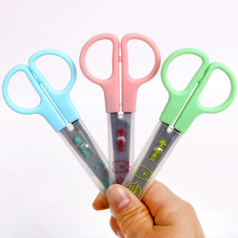 Fresh safe scissors, protective case, wholesale, Birthday gift