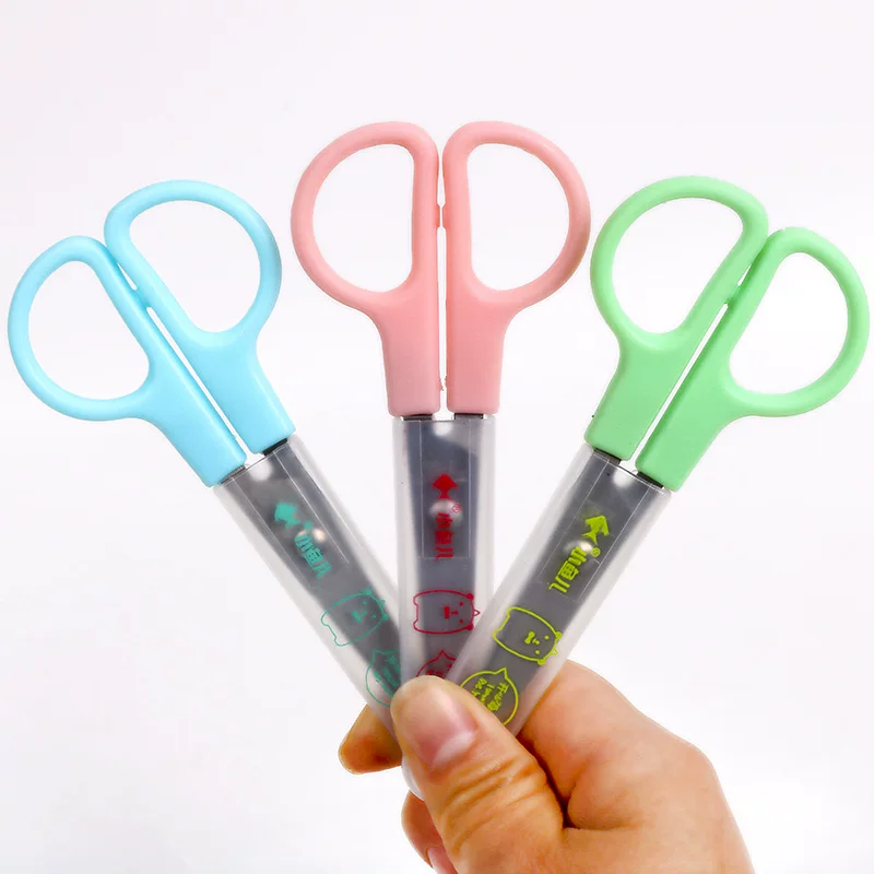 Fresh safe scissors, protective case, wholesale, Birthday gift
