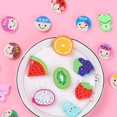 Mini cartoon assembled eraser creative children's learning stationery office supplies cute rubber eraser wholesale