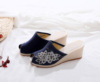 Slip-ons, ethnic Hanfu, high slippers, 2020, ethnic style