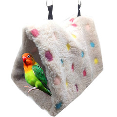 Jilong triangle bird's nest velvet, myna's winter bird's nest, small pet's warm cotton nest, bird cage, parrot bird supplies