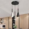 Scandinavian modern and minimalistic bar ceiling lamp for living room, coffee LED lampshade, Nordic style