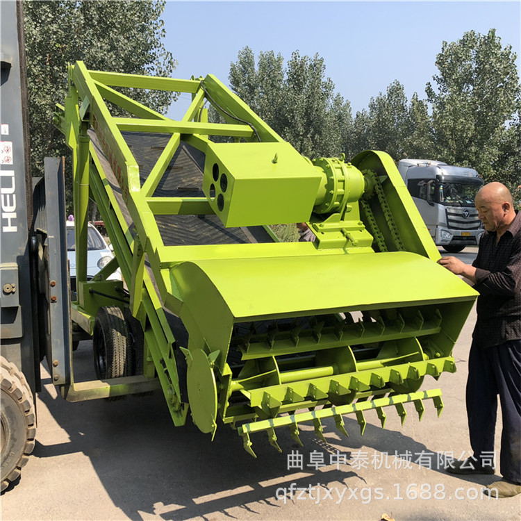 石家庄青贮取料机 液压升降高空扒草机