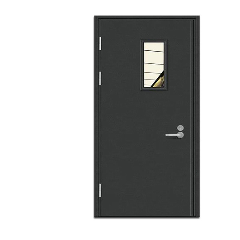 钢制防火门双开玻璃防火门单开平开门通道消防门