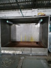 二手水濂櫃噴油櫃循環式不銹鋼水簾櫃10套在售1.2-3米工位
