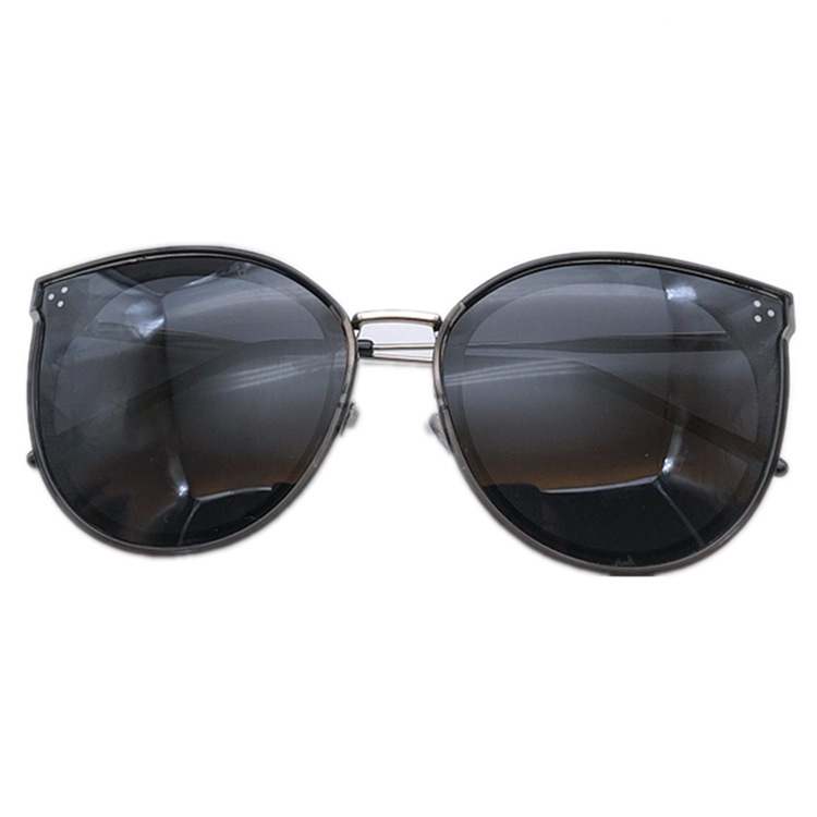 Nueva moda retro ojo de gato gafas de sol polarizadas gafas de sol de metal del todo fósforo Li Yifeng mismo estilo