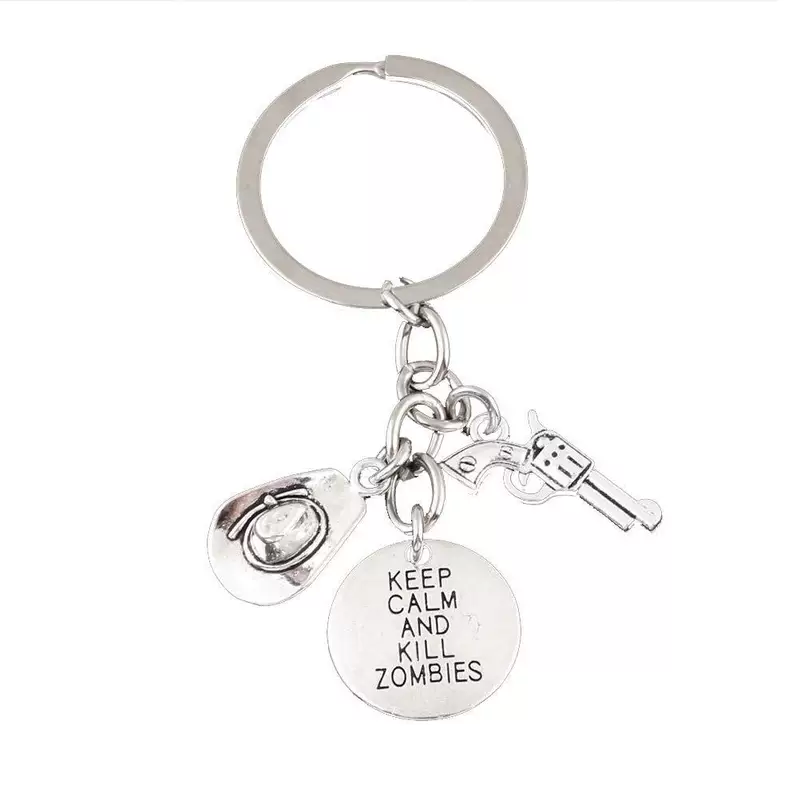 Европейский и американский творческий брелок Keep Calm and Kill Zombies Walking Dead Stomato Zombie Zombie Keychain