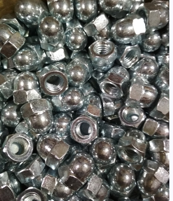 美制2级盖形螺母 5/16-18  蓝白锌