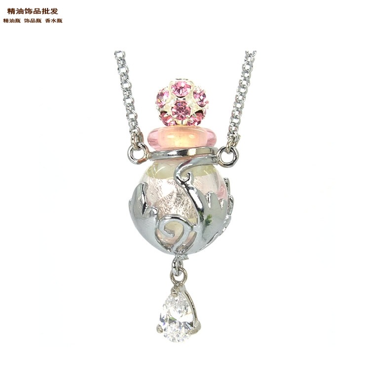 中国精油饰品网幻彩粉红瓶流星花园项链吊坠4.jpg