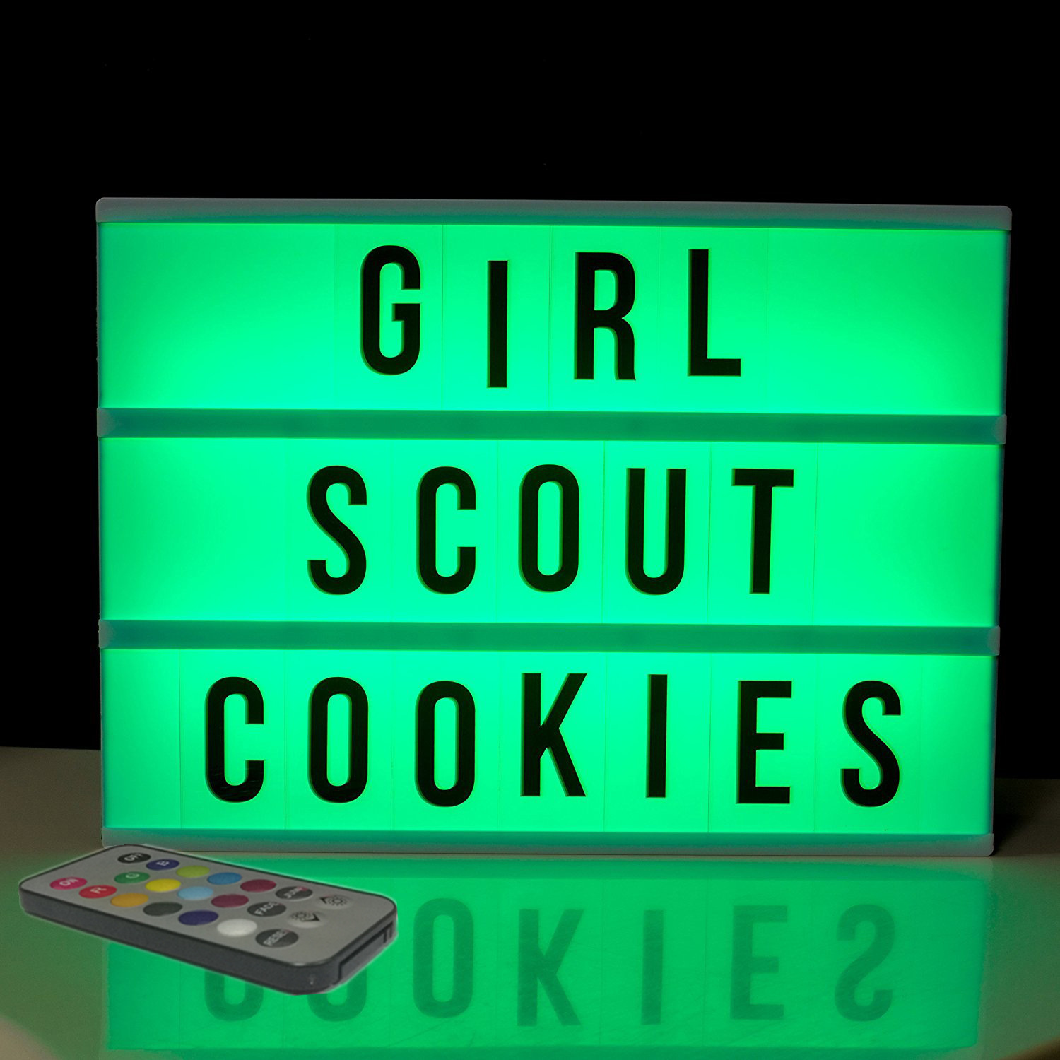 DARK HERO  A5带磁性 七彩+白光一体遥控变色led灯箱 变色灯箱