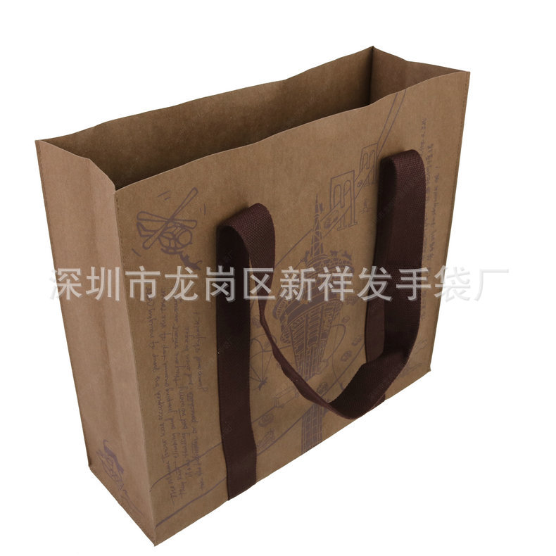 杜邦购物纸袋 水洗牛皮纸袋 水洗牛皮纸袋杜邦牛皮纸袋