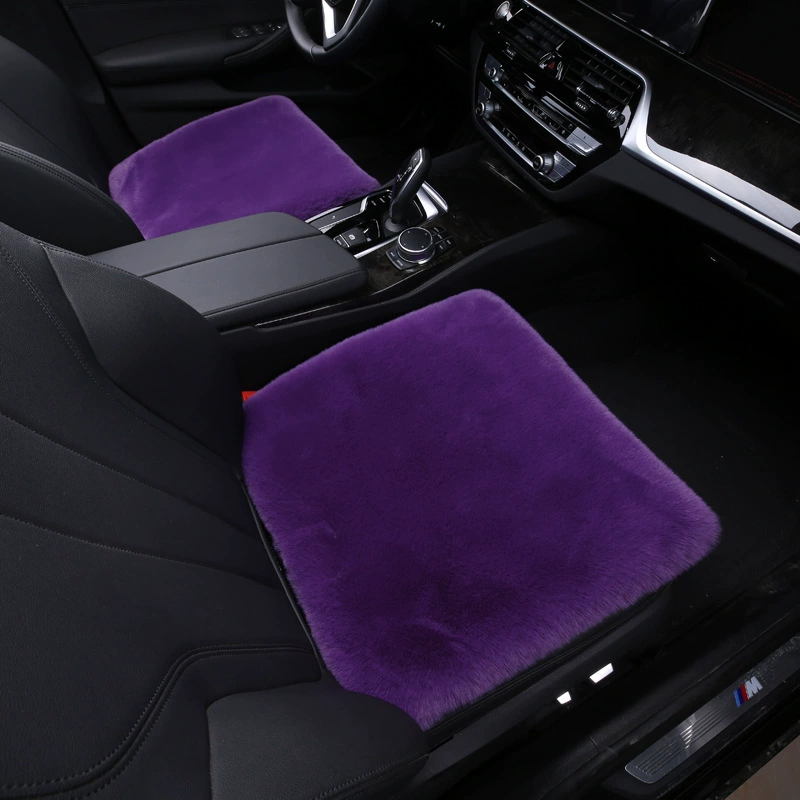 Зимние автомобильные подушки имитация кролика меховые подушки автомобиля подушки сиденья теплый мех подушки завод в наличии Оптовая