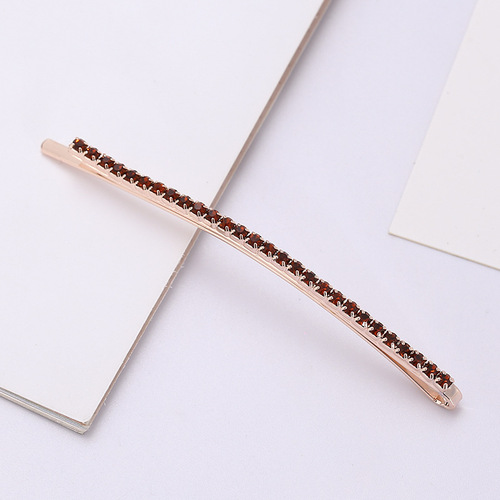 Foreign trade hairpin combination, multi-color Korean style hair accessories, long hairpin jewelry, rhinestone hairpin, one-word clip