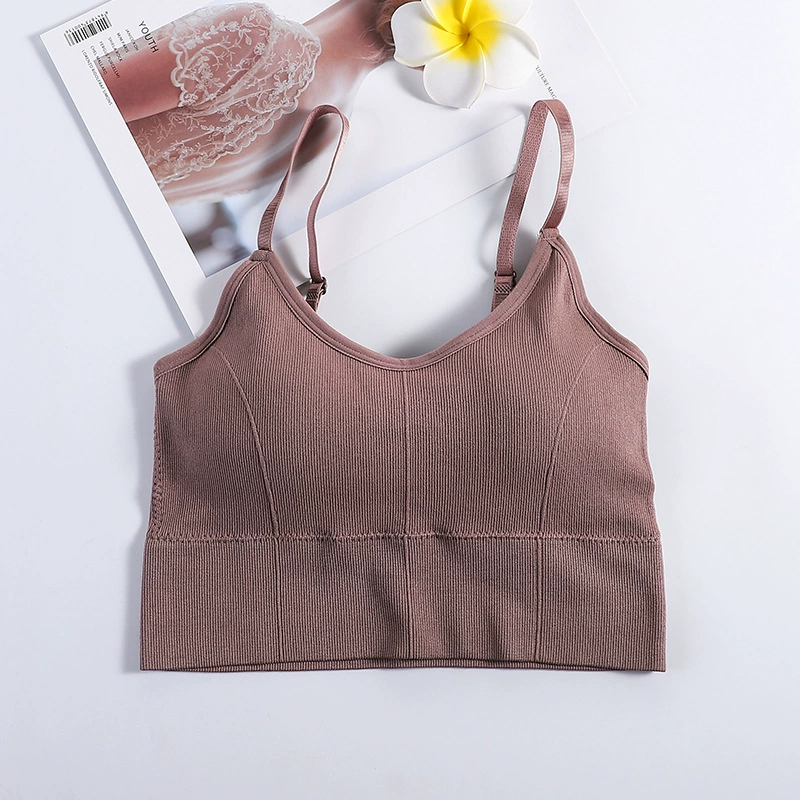 Top with cups, bra top, protective underware, tank top, underwear, (Cross-border trading), beautiful back