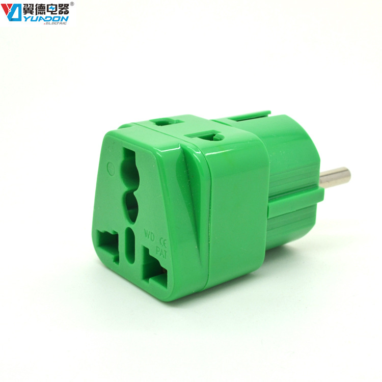 德标旅游转换充电器 德国欧规插脚转换插头 欧德法式转换器