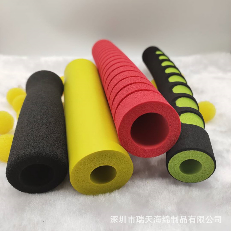 供应NBR橡塑手把套自拍杆海绵套 拖把防滑吸汗泡棉管热缩管手柄套