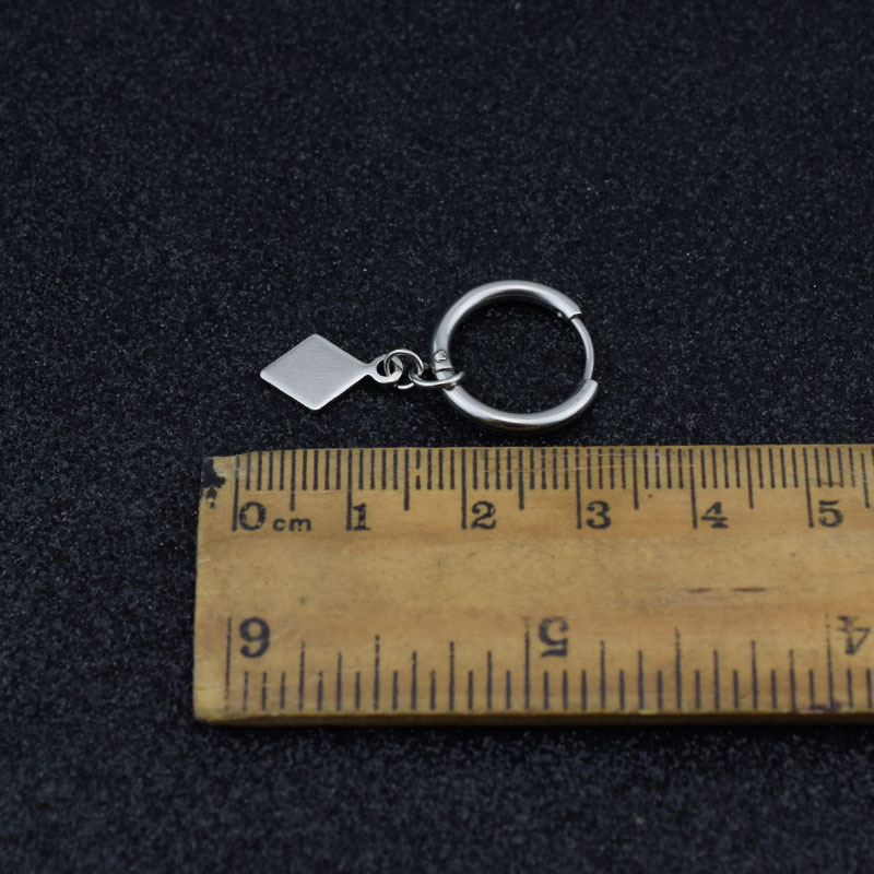 Drop Earrings Classification 1 Piece Simple Style Geometric Polishing Stainless Steel Drop Earrings