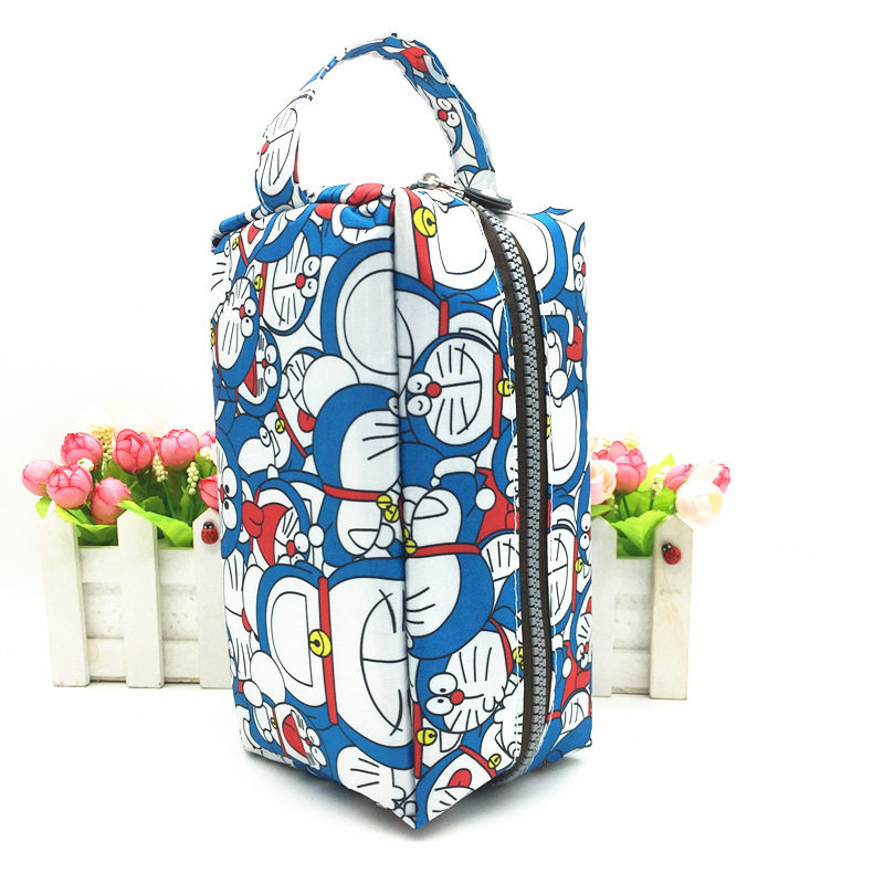 卡通防水折叠收纳包桌面杂物化妆品外出便携包中包浴室防水收纳袋|ru