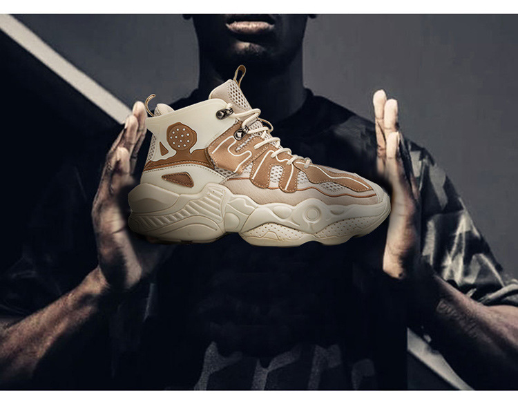 Designer Fashion Men's Shoes Spring and Autumn Sports Korean Edition Versatile Basketball Shoes Men's Trendy Shoes Casual High Top Shoes_voghion.com