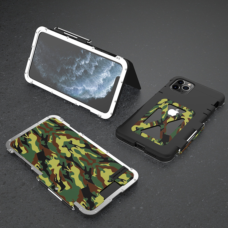 Armor King Iron Man Luxury Shockproof Stainless Steel 360° Rotating Metal Flip Case Cover for Apple iPhone 11 Pro Max & iPhone 11 Pro & iPhone 11