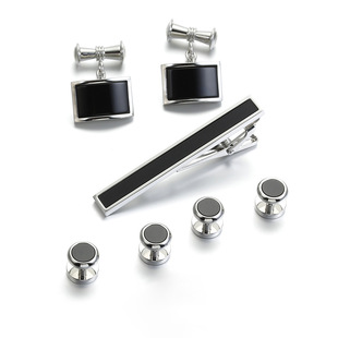 Foreign Trade French Shirt Sleeve Nails Exquisite Dress Cuff Links Men's Business Wear Tie Clip 826