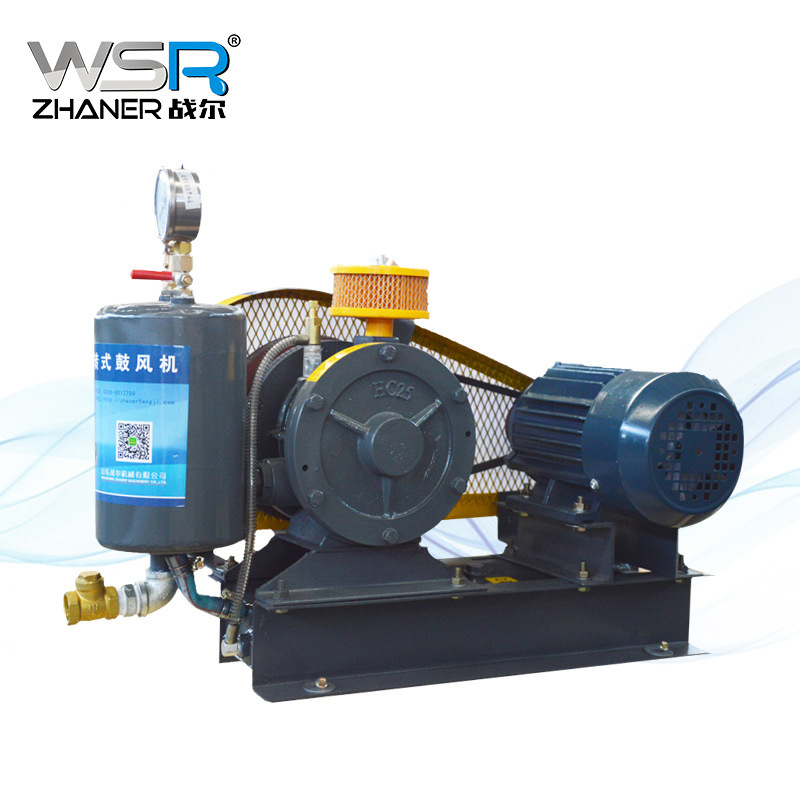 低噪音回转鼓风机HC-100S大风量口径DN80电机5.5KW战尔机械厂家