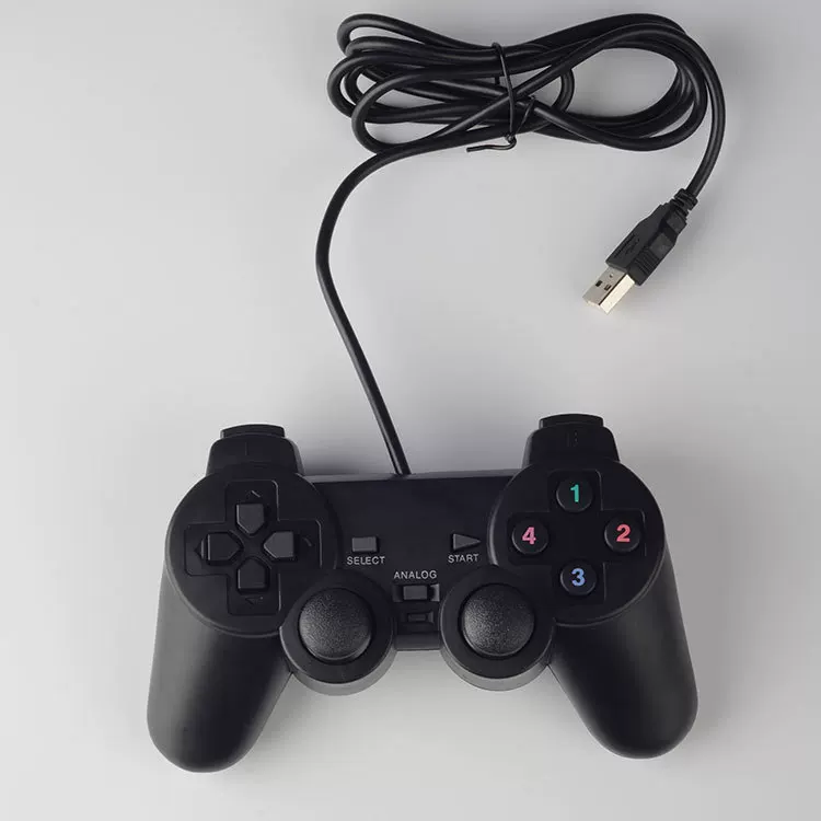 Source manufacturer USB gamepad PS2 appearance singles wired PC computer game machine handle