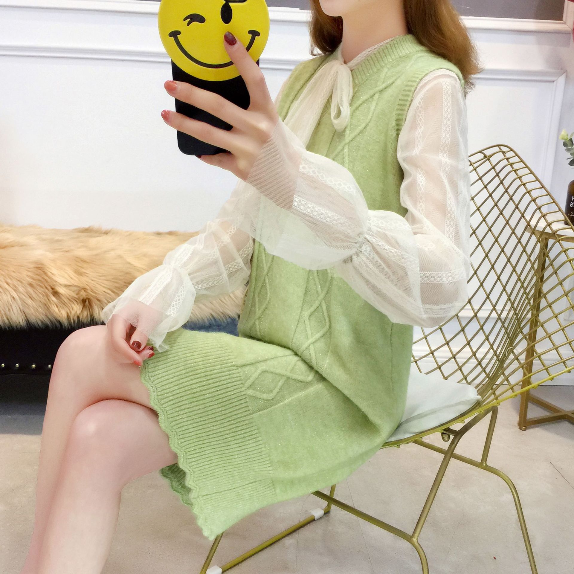 Gilet femme en Mélange de coton - Ref 3316901 Image 10