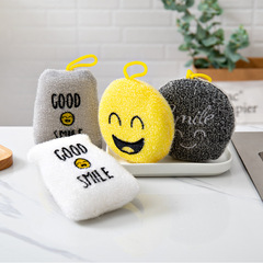 Japanese-style dishwashing pad sponge 4-piece set, pot scrubber, scouring pad, pot brush, dishwashing cloth, kitchen wipe, non-oil-absorbing sponge