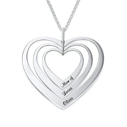 Fashion Heart Shape Sterling Silver Plating Necklace display picture 2