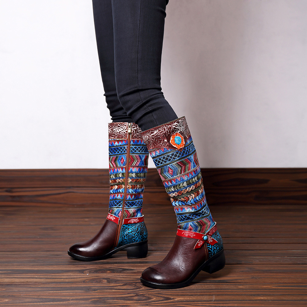 Bottes femme en En cuir - Ref 3354932 Image 1