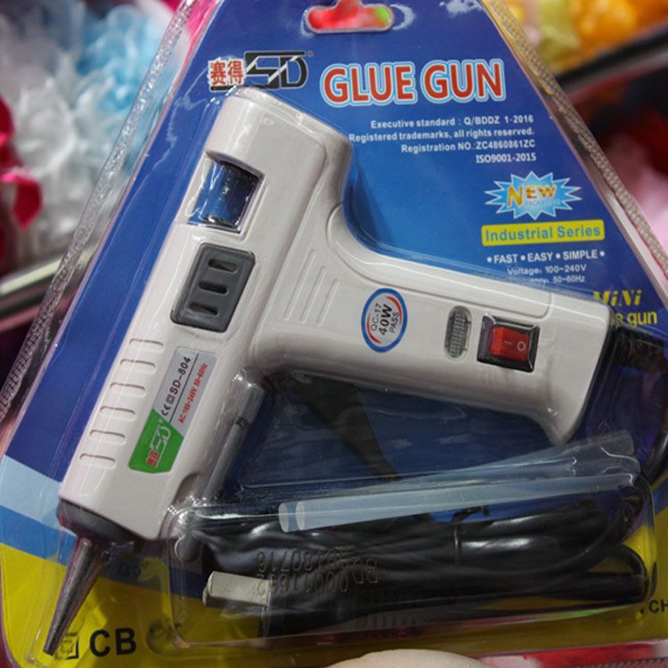 现货 赛得 40W 热熔胶枪 适用直径7mm胶棒胶枪手工胶枪 SD-804